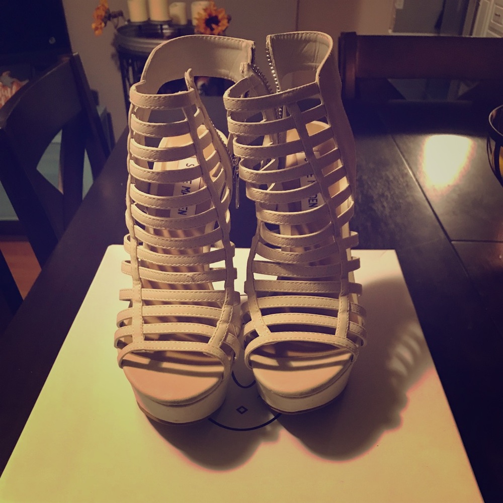 Steve Madden gladiator wedge heels